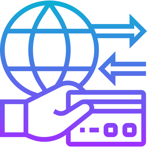 Credit card transaction banking credit card icon