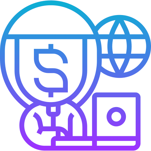 Cybercrime digital money hacker money icon