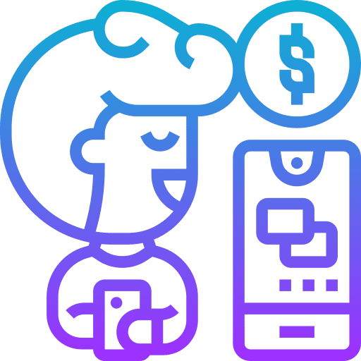 Mobile payment banking online money business and finance icon