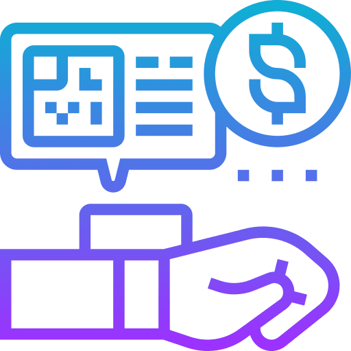 Cashless payment business and finance cashless payment pos icon