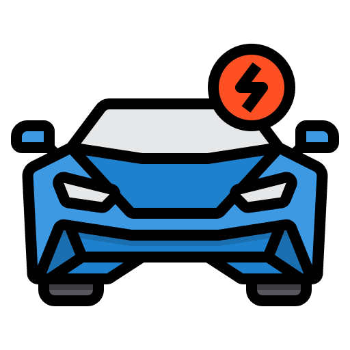Electric car ev eco car automobile icon Electric car ev eco car automobile icon