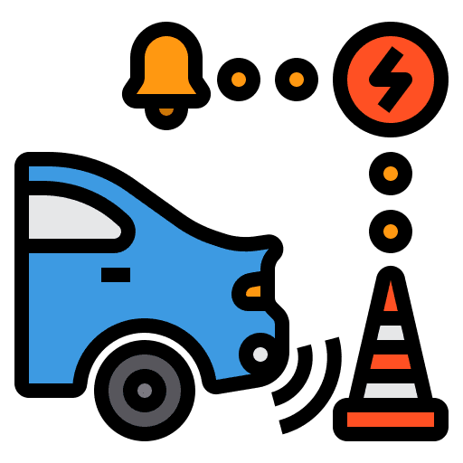 Sensor car radar transportation icon Sensor car radar transportation icon