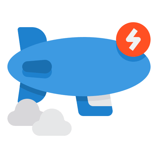 Aircraft electric vehicle electric spacecraft icon