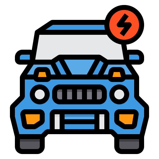 Electric car transportation automobile electric car icon Electric car transportation automobile electric car icon