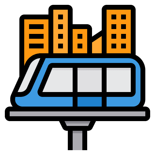 Electric train public train transportation icon Electric train public train transportation icon