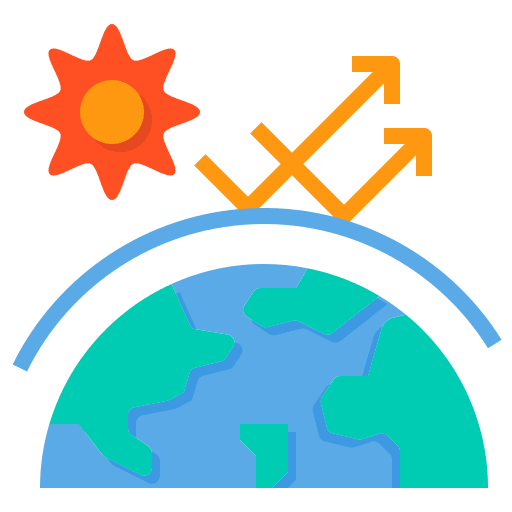 Global warming global warming world earth globe icon