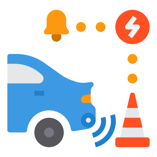 Sensor electric car auto car icon