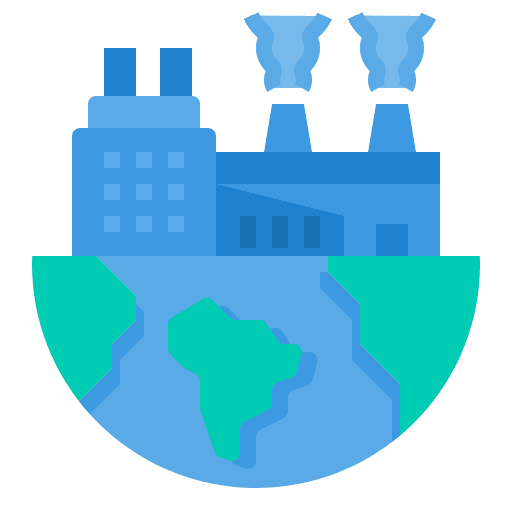 Air pollution air pollution industrial industry icon