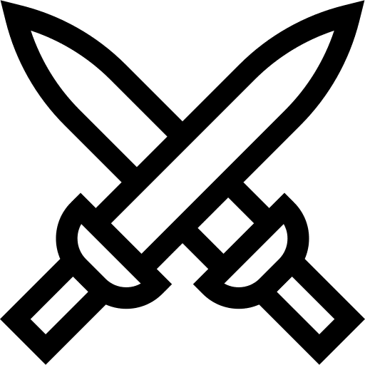 Sword cross cross swords attack icon