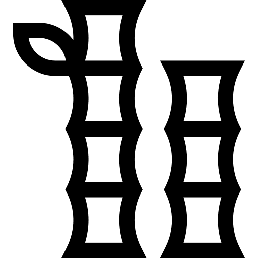 Bamboo asia nature culture icon
