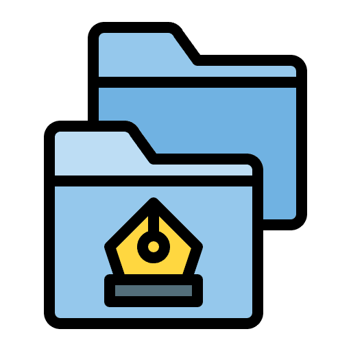 Folder folder design pen tool icon Folder folder design pen tool icon
