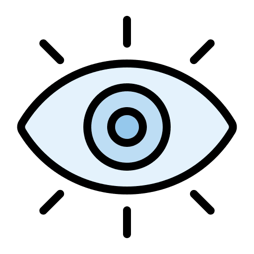 View visibility interface eye icon View visibility interface eye icon