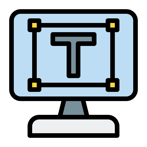 Type text computer font icon Type text computer font icon