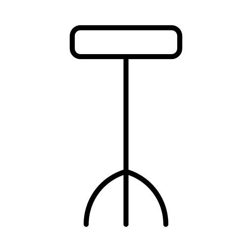 Stool furniture and household stool chair icon