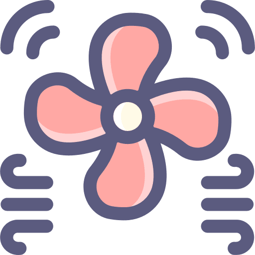 Fan fresh cooler electronics icon
