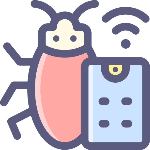 Pest control insects farming and gardening smart farm icon