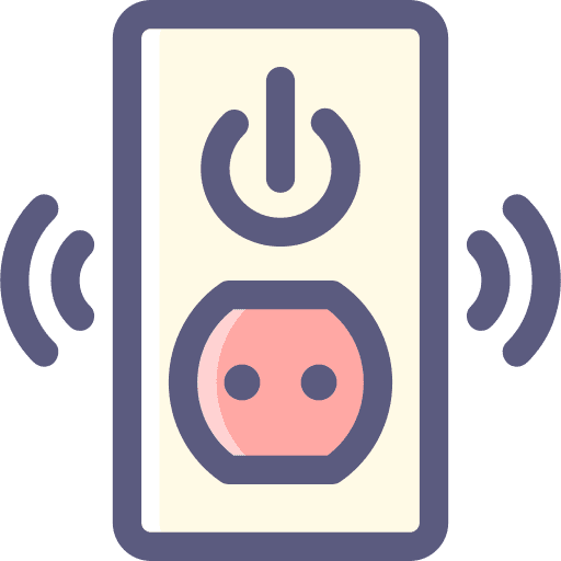 Power socket power socket remote control wireless connection icon Power socket power socket remote control wireless connection icon