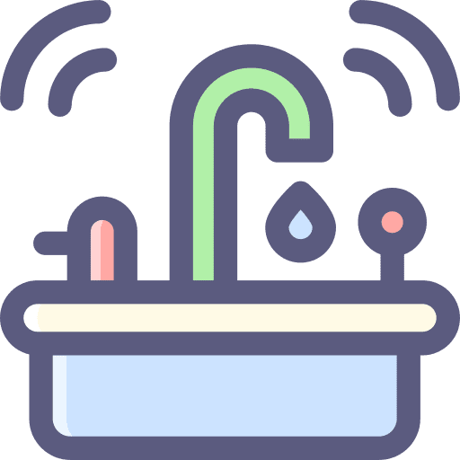 Sink tap hygiene restroom icon Sink tap hygiene restroom icon