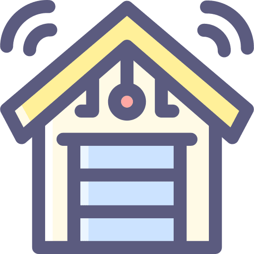 Smart garage electronics home automation internet of things icon Smart garage electronics home automation internet of things icon