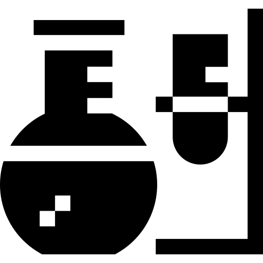 Chemistry flask laboratory research icon