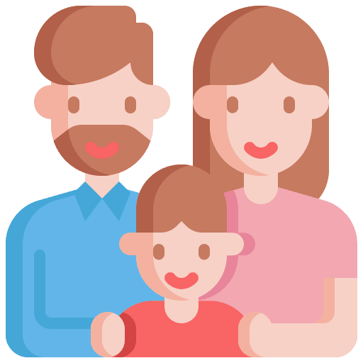 Family boy avatar parents icon Family boy avatar parents icon