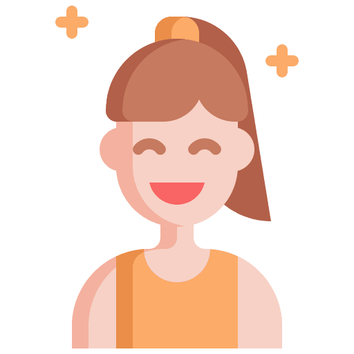 Girl kid daughter happy icon Girl kid daughter happy icon