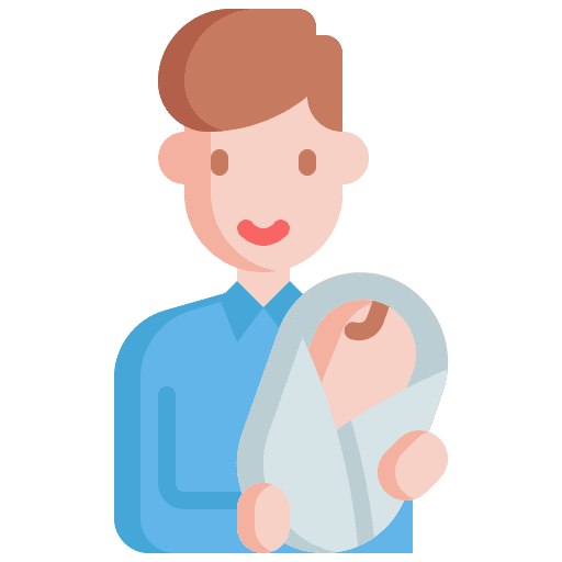Father family user kid and baby icon Father family user kid and baby icon