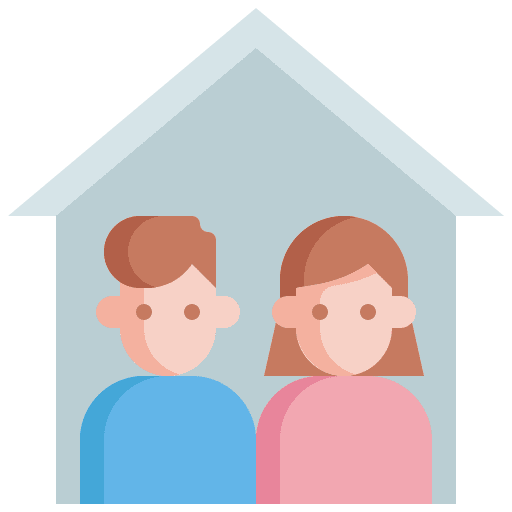 Home home couple real estate icon Home home couple real estate icon