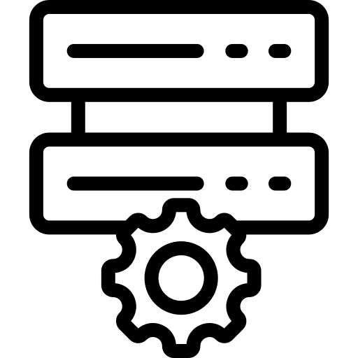 Server setting network system icon Server setting network system icon