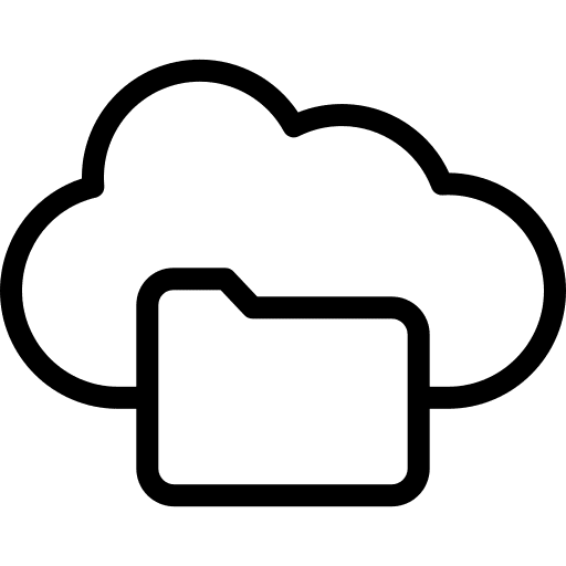 Cloud storage cloud storage files and folders document icon Cloud storage cloud storage files and folders document icon