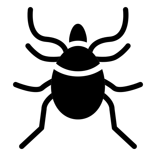 Insect mite bite parasite icon