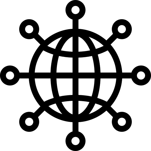 Network digital internet technology icon Network digital internet technology icon
