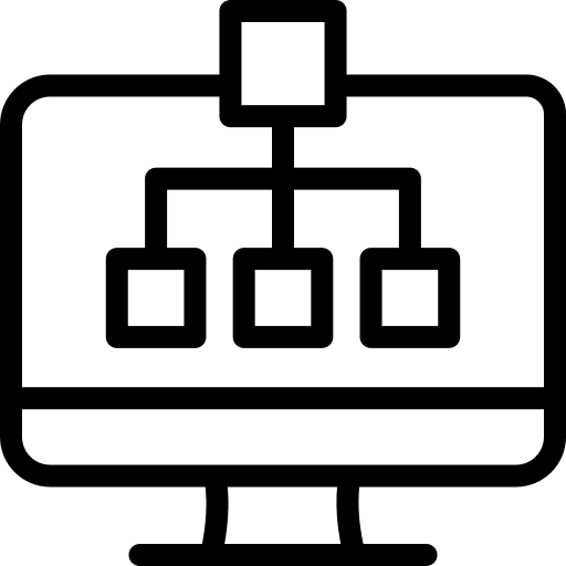 Structure diagram network structure icon Structure diagram network structure icon