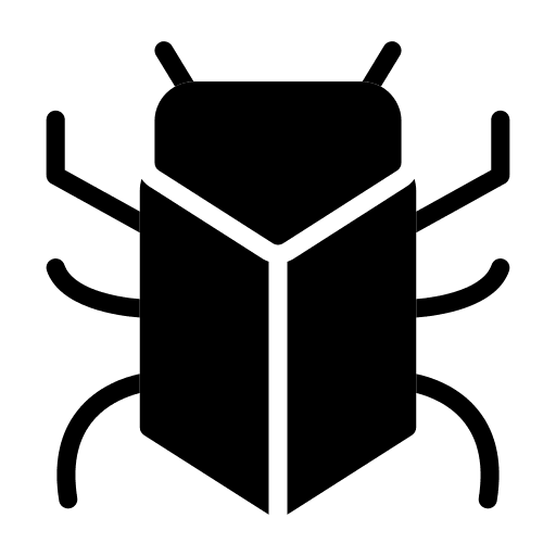 Bug animals beetle zoology icon