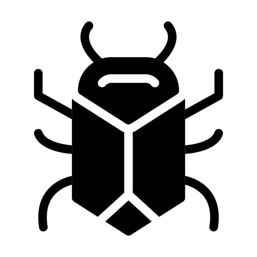 Bug zoology entomology insect icon