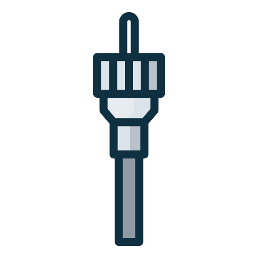 Coaxial connection plug digital icon