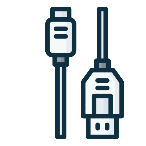 Usb port usb cable technology electronics icon Usb port usb cable technology electronics icon