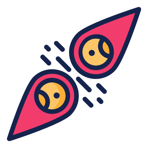 Collision comet meteorite miscellaneous icon Collision comet meteorite miscellaneous icon