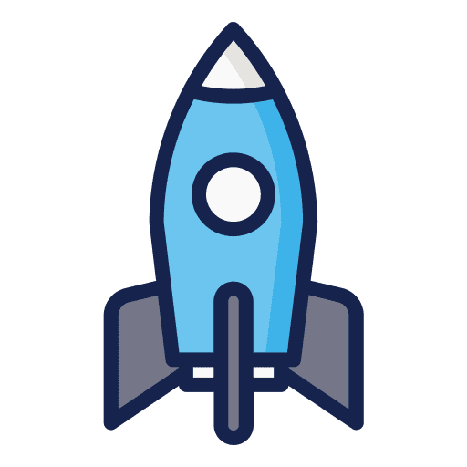 Rocket space ship rocket launch transport icon