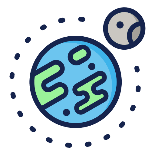 Earth miscellaneous moon nature icon Earth miscellaneous moon nature icon