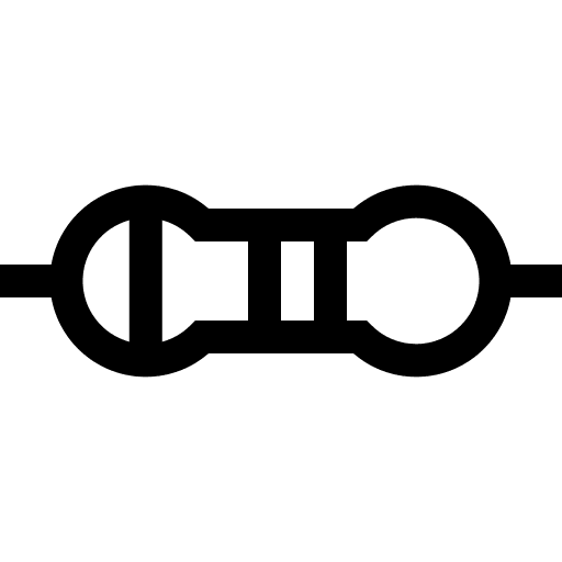 Resistance electronics circuit crystal icon