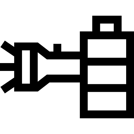 Flashlight electronics rechargeable electronic icon