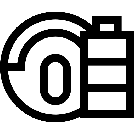 Vaccum cleaner robot electronics battery icon