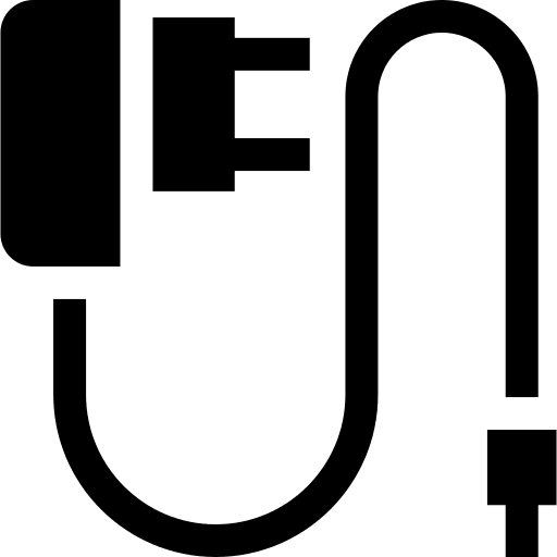 Charger cable electronics wire icon