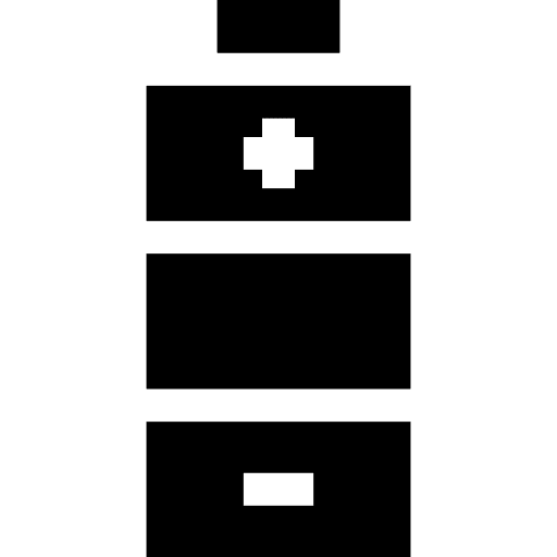 Battery plus electronics positive icon