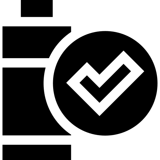 Checked checked battery protected icon