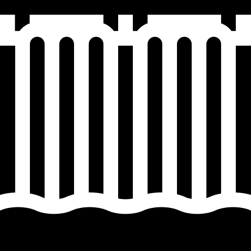 Hydraulic energy electronics ecology nature icon