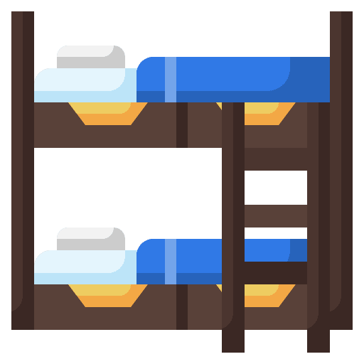 Bunk bed holidays hotel rest icon Bunk bed holidays hotel rest icon