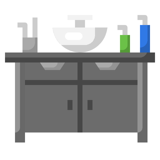 Sink sink furniture and household cabinet icon