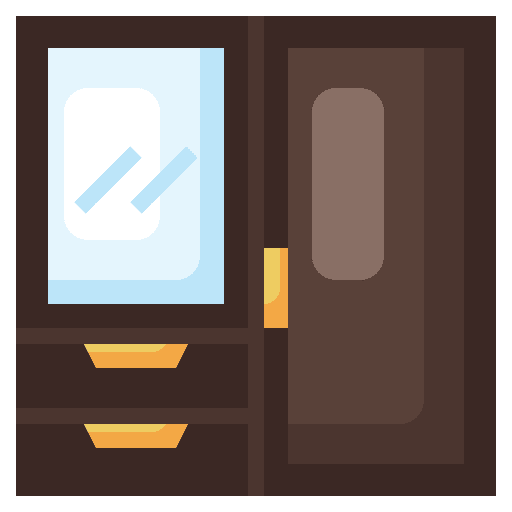 Wardrobe storage wardrobe cabinet icon